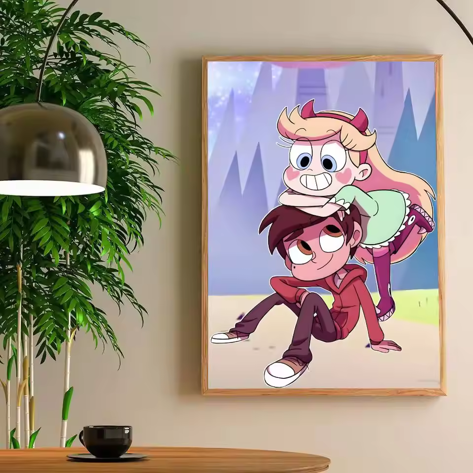 Star Butterfly Rainbow Battle Wall Art