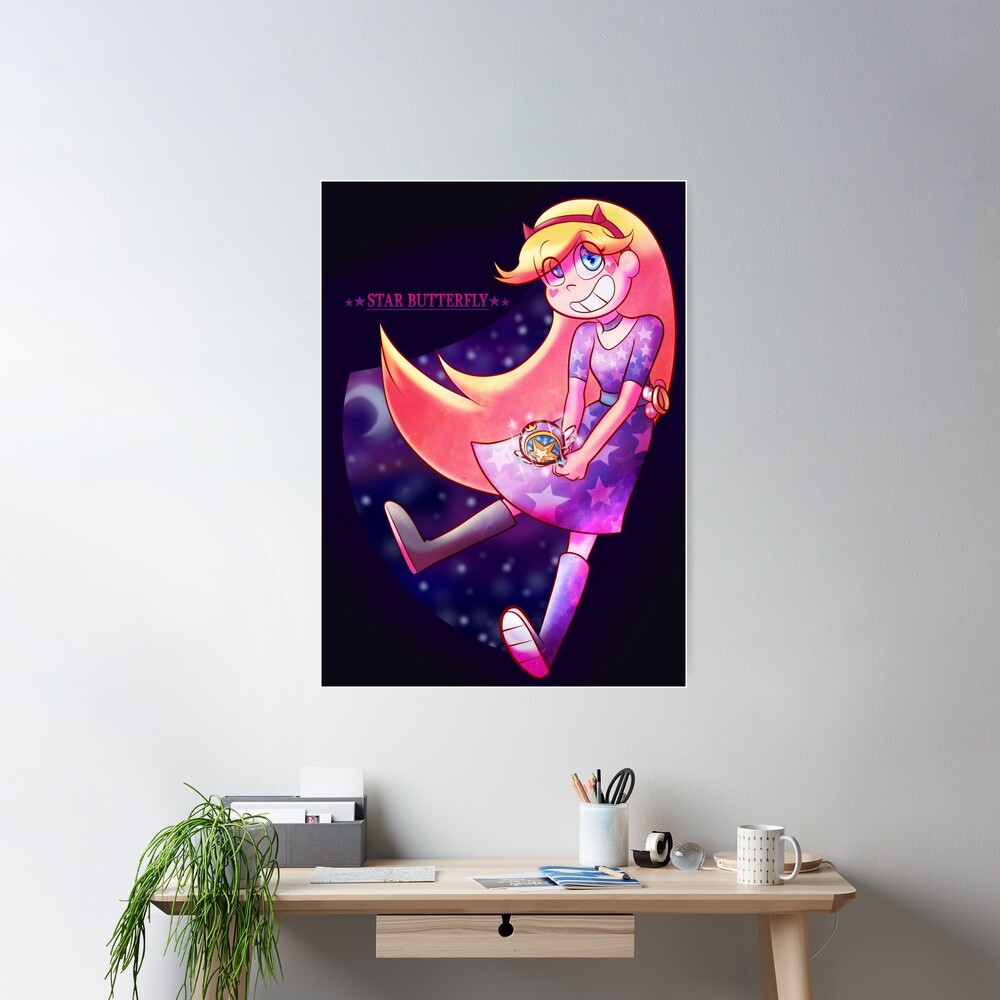 Star Butterfly In Galaxy Poster - Image 2
