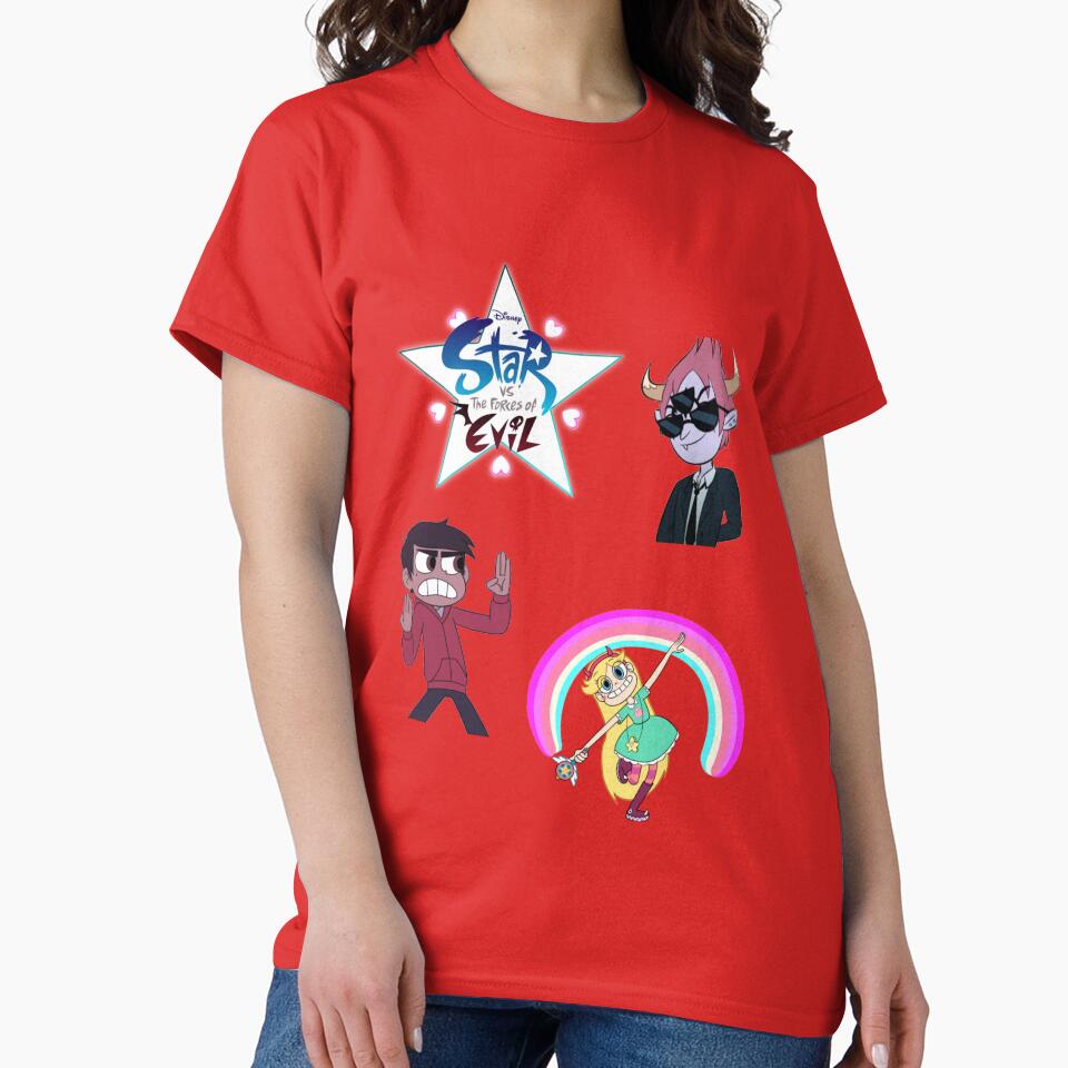 Animation Star Vs Sticker Set T-shirt - Image 5