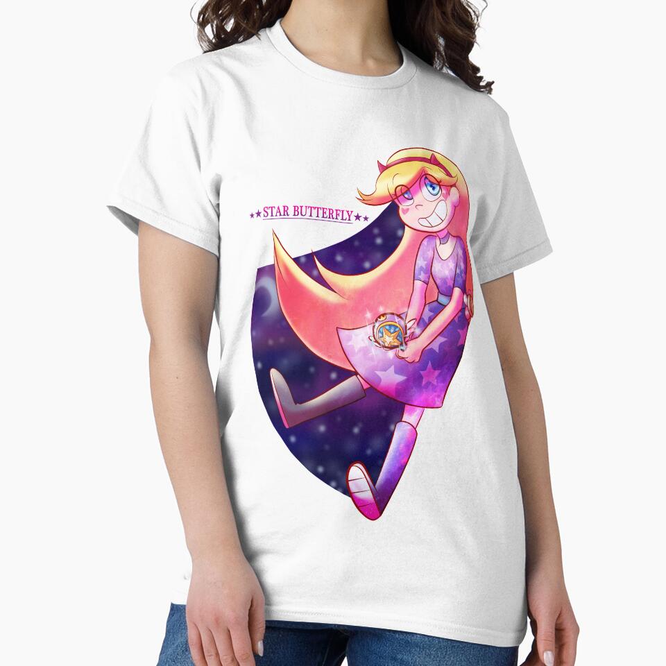 Galaxy Star Butterfly T-shirt - Image 2