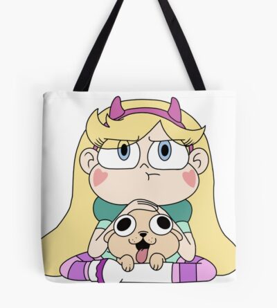 Star And Puppy Tote Bag