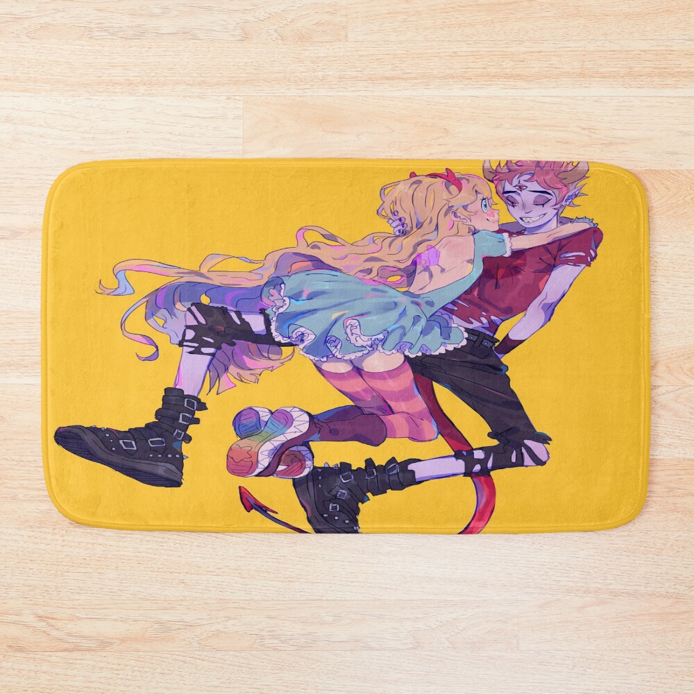 Tom Star Adorable Couple Bath Mat