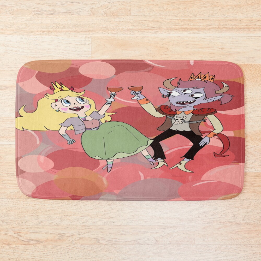 Bubbles And Royalty Bath Mat