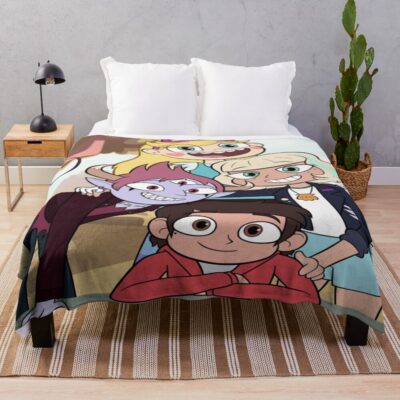 Rainbow Seafoam Fire Safety Throw Blanket