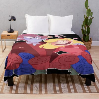 Roses Tom And Star Throw Blanket