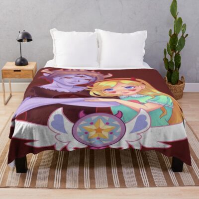 Tom Lucitor And Star Butterfly Throw Blanket
