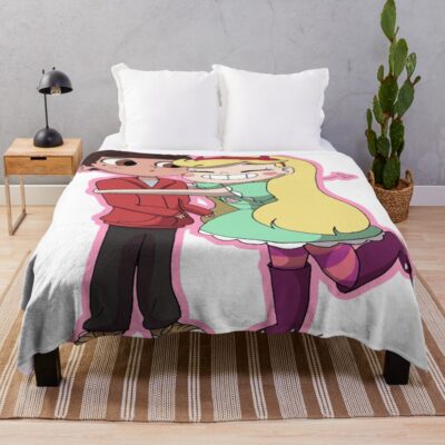 Star Butterfly Hugs Marco Throw Blanket