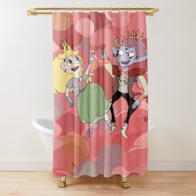 Bubbles And Royalty Shower Curtain