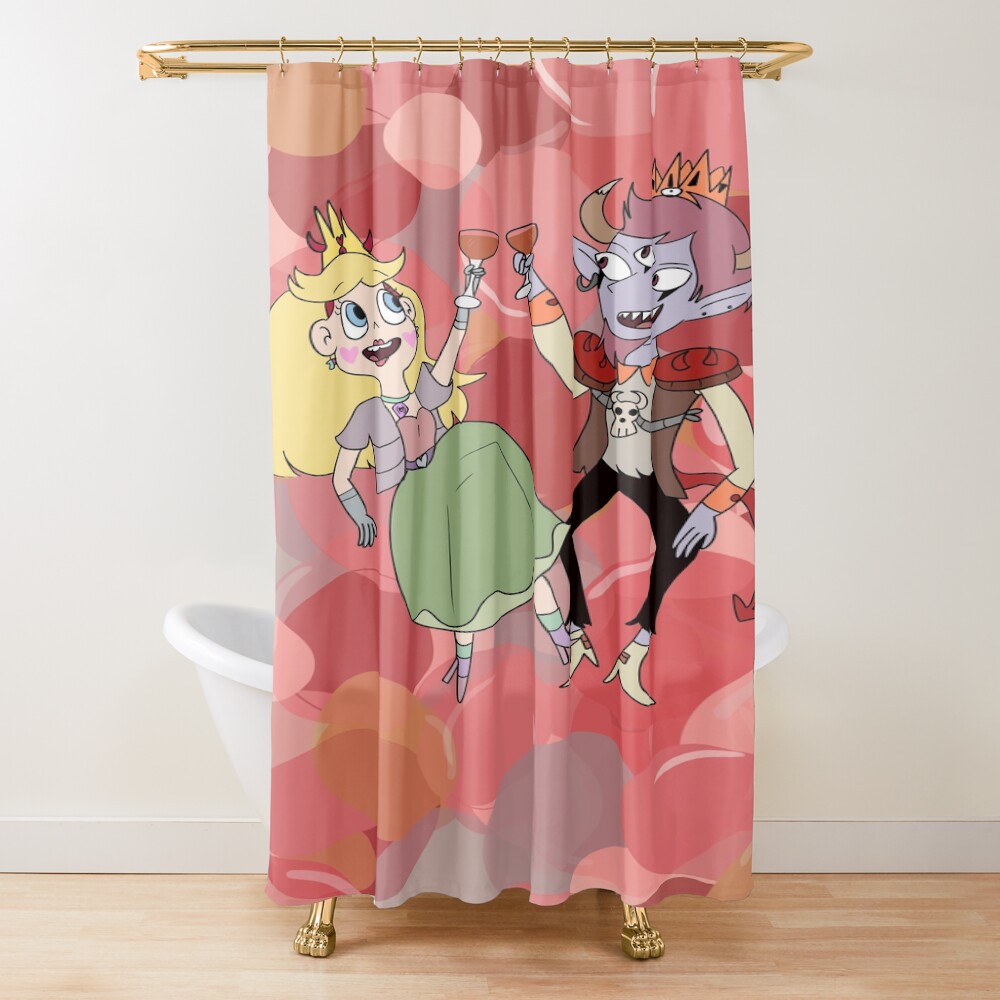 Bubbles And Royalty Shower Curtain
