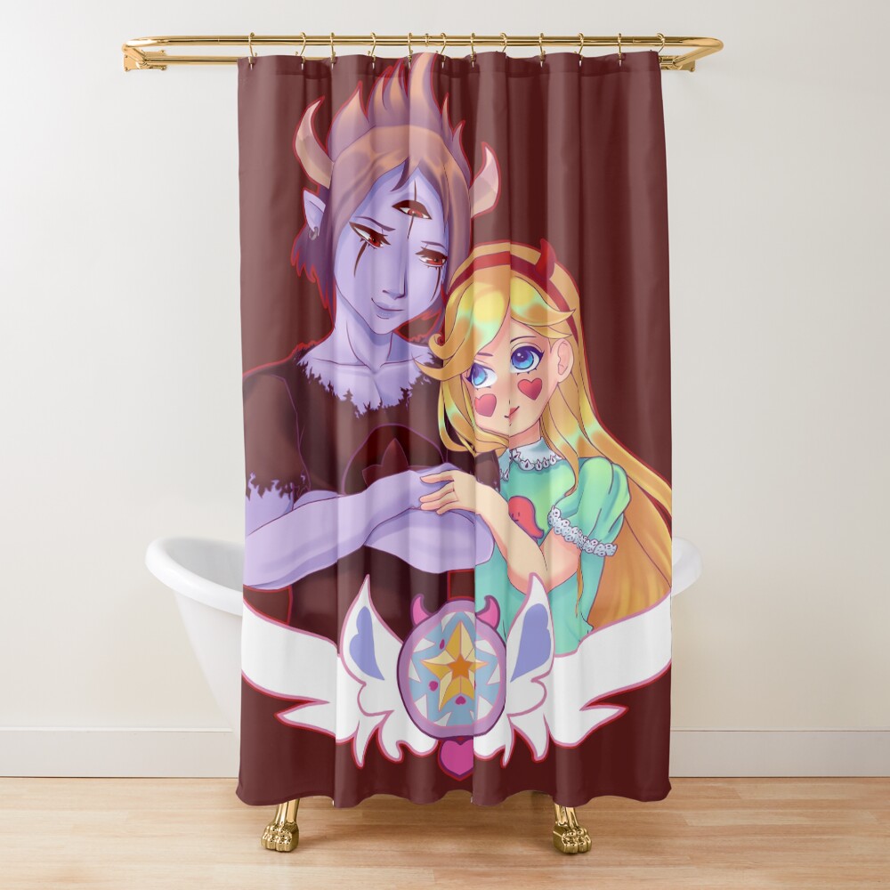 Tom Lucitor And Star Butterfly Shower Curtain