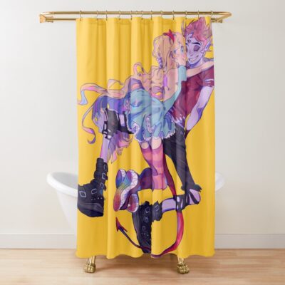 Tom Star Adorable Couple Shower Curtain