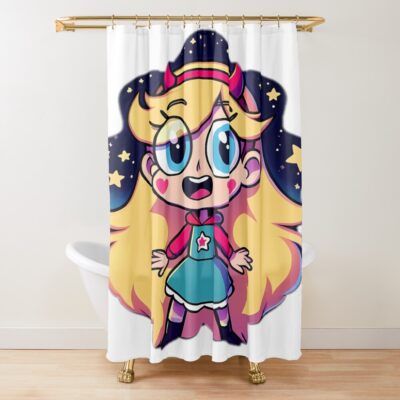 Cute Chibi Star Vs The Forces Of Evil Shower Curtain