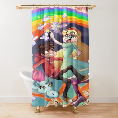 Star Vs The Forces Of Evil Magic Shower Curtain