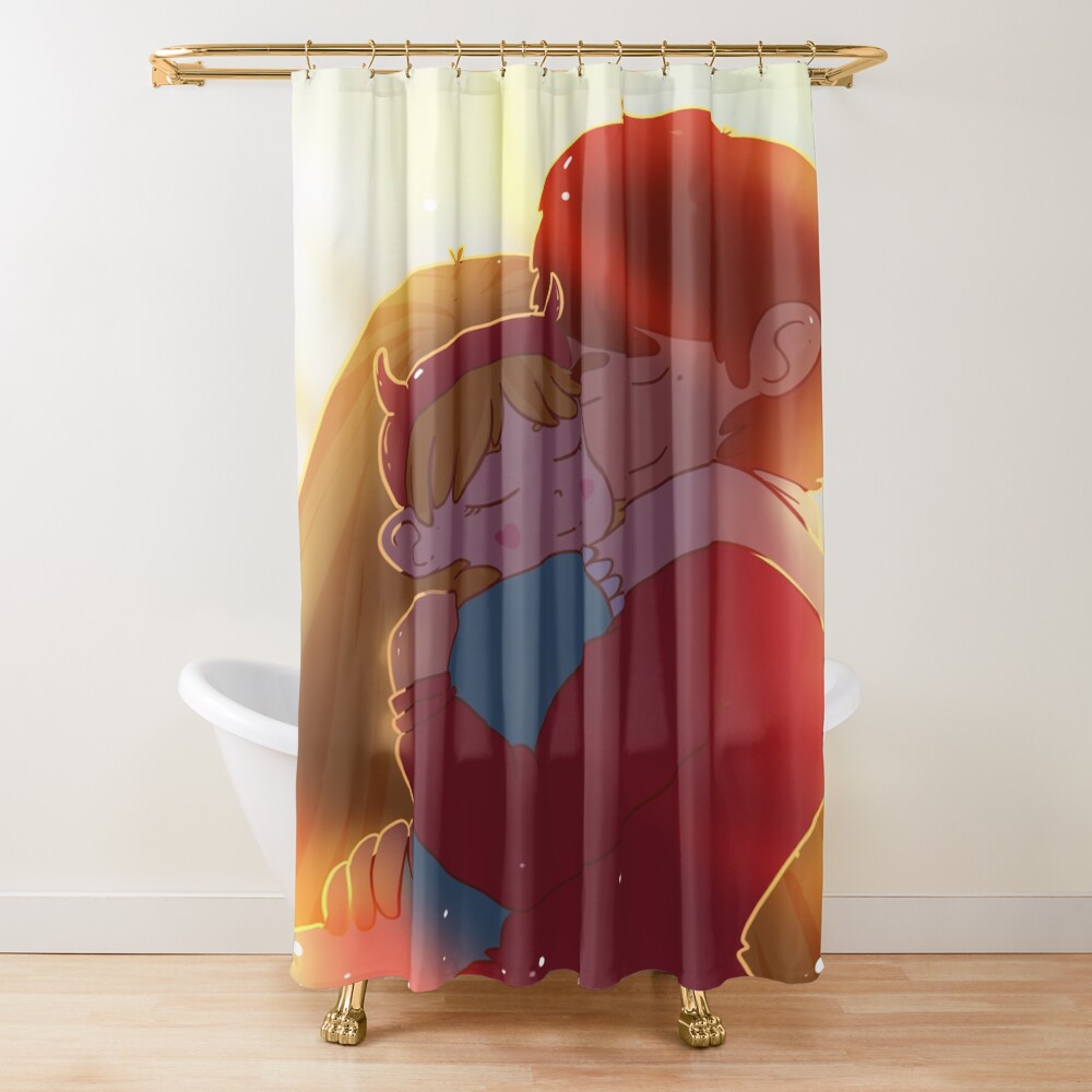 Star And Marco Hugging Shower Curtain