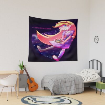 Star Butterfly In Galaxy Tapestry