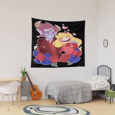 Roses Tom And Star Tapestry