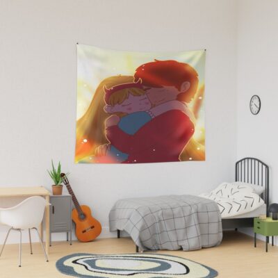 Star And Marco Hugging Tapestry