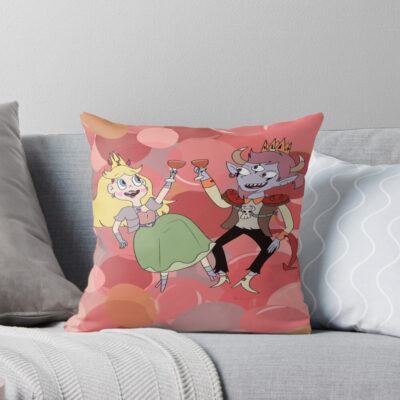 Bubbles And Royalty Throw Pillow